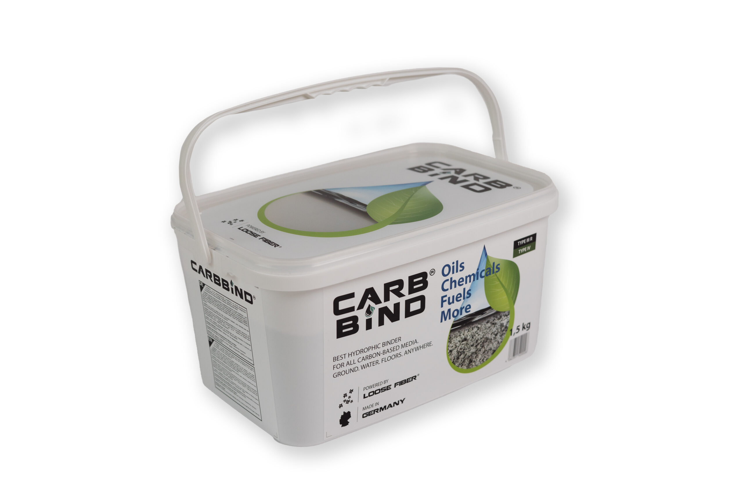 CARBBIND Loose Fiber - Eimer mit Tragegriff 1,5 kg