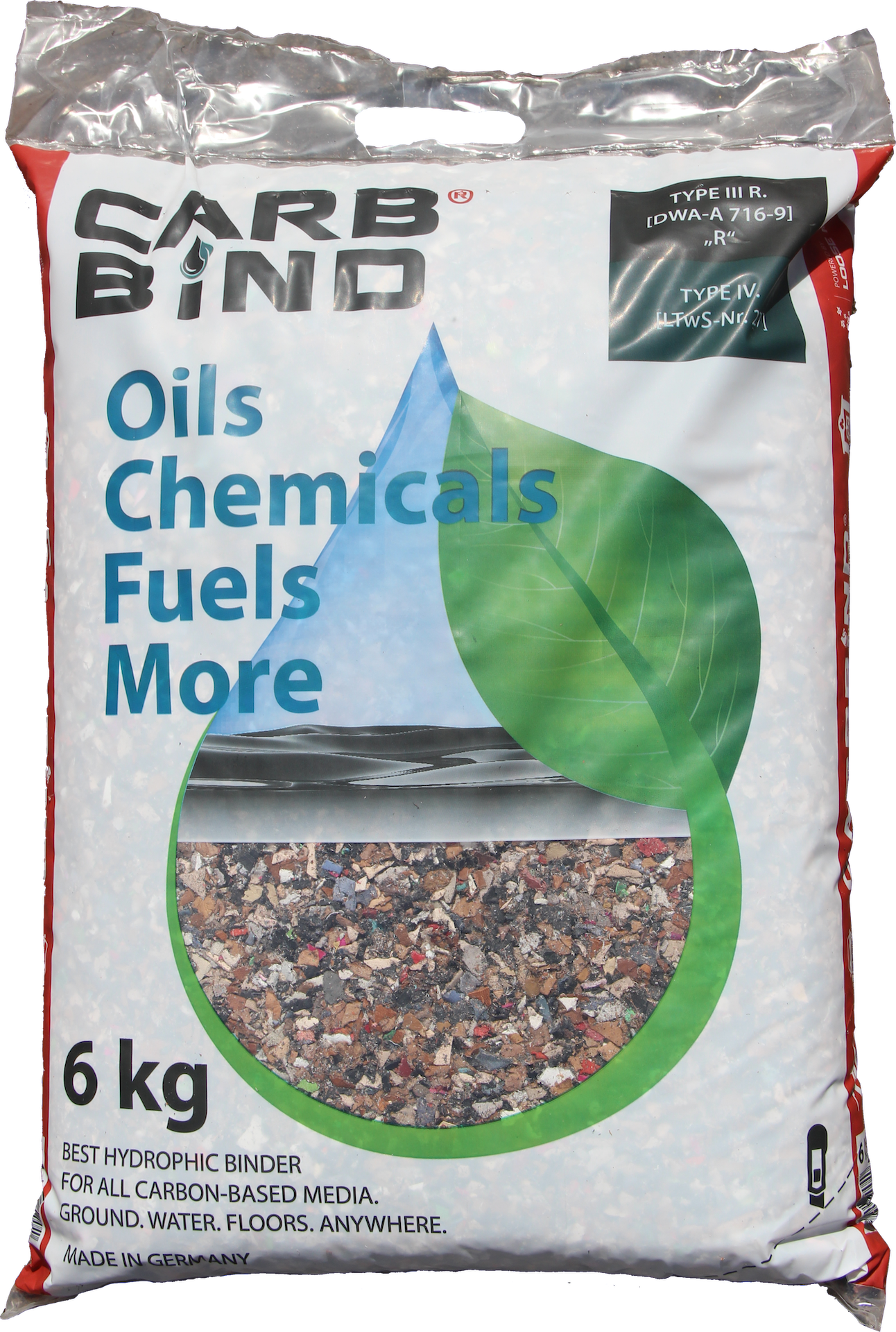 CARBBIND Loose Fiber RED - Sack mit Tragegriff 6 kg
