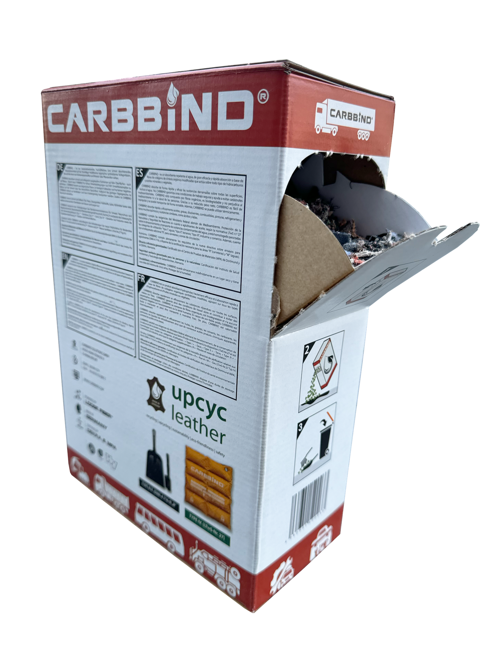 CARBBIND Loose Fiber RED - Schüttbox 1 kg – Bild 3