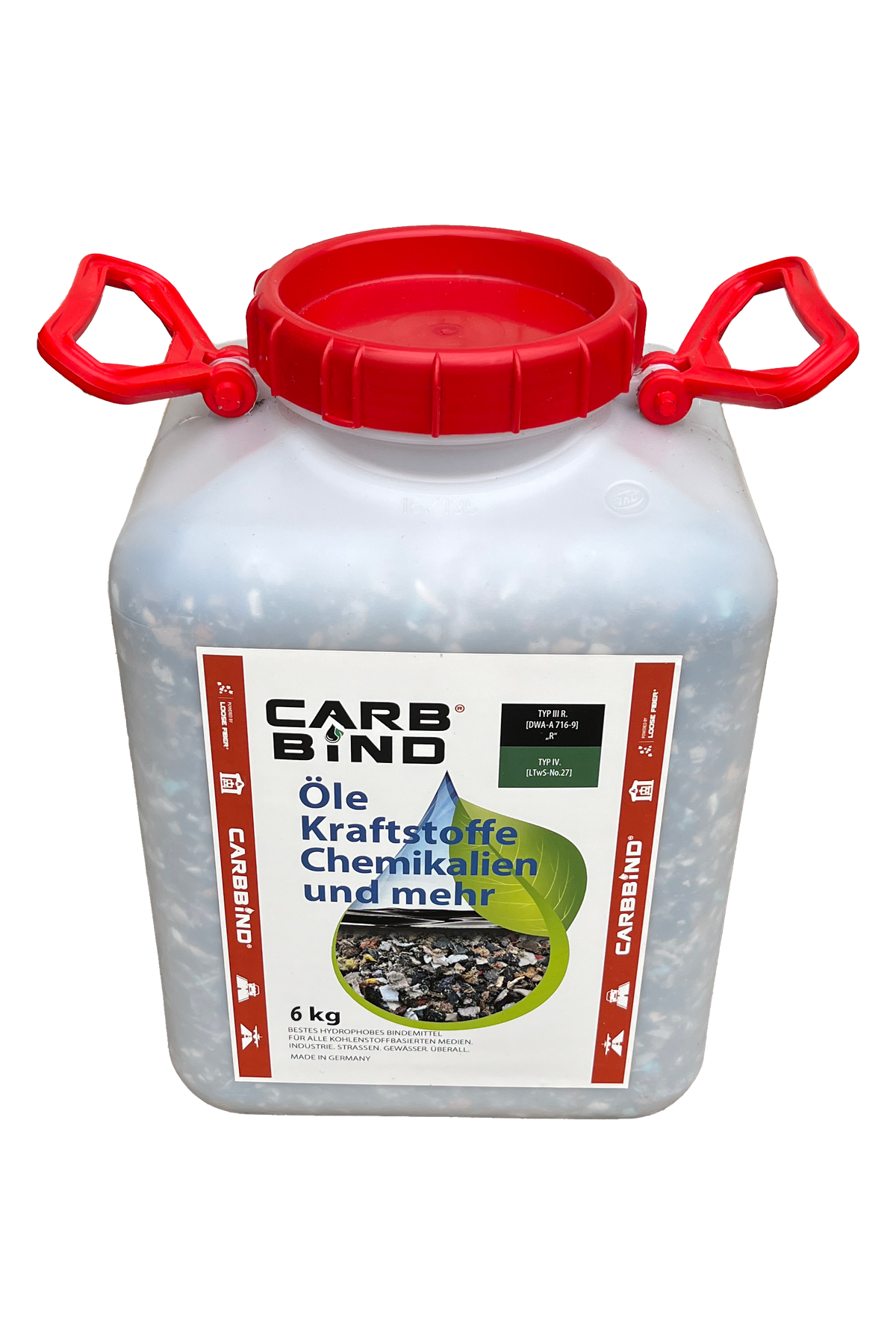 CARBBIND Loose Fiber RED - Weithalskanister 6 kg